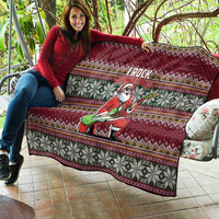 I Rock Jingle Bells Christmas Design Quilt Funny Xmas Holiday Patterns - Wonder Print Shop