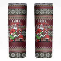 I Rock Jingle Bells Christmas Design Skinny Tumbler Funny Xmas Holiday Patterns - Wonder Print Shop