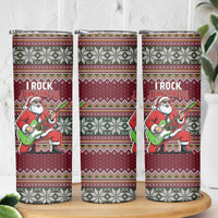 I Rock Jingle Bells Christmas Design Skinny Tumbler Funny Xmas Holiday Patterns - Wonder Print Shop