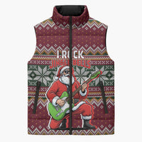 I Rock Jingle Bells Christmas Design Sleeveless Puffer Jacket Funny Xmas Holiday Patterns - Wonder Print Shop