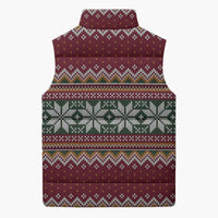 I Rock Jingle Bells Christmas Design Sleeveless Puffer Jacket Funny Xmas Holiday Patterns - Wonder Print Shop