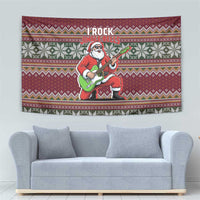 I Rock Jingle Bells Christmas Design Tapestry Funny Xmas Holiday Patterns - Wonder Print Shop