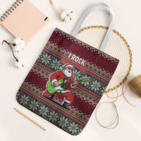 I Rock Jingle Bells Christmas Design Tote Bag Funny Xmas Holiday Patterns - Wonder Print Shop