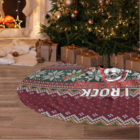 I Rock Jingle Bells Christmas Design Tree Skirt Funny Xmas Holiday Patterns - Wonder Print Shop