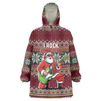 I Rock Jingle Bells Christmas Design Wearable Blanket Hoodie Funny Xmas Holiday Patterns - Wonder Print Shop