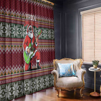 I Rock Jingle Bells Christmas Design Window Curtain Funny Xmas Holiday Patterns - Wonder Print Shop