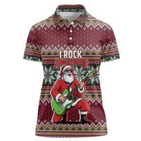 I Rock Jingle Bells Christmas Design Women Polo Shirt Funny Xmas Holiday Patterns - Wonder Print Shop