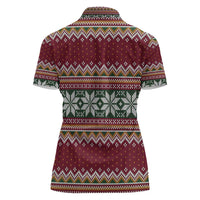 I Rock Jingle Bells Christmas Design Women Polo Shirt Funny Xmas Holiday Patterns - Wonder Print Shop