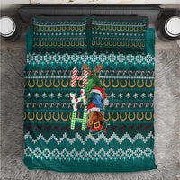 Horse Ho Ho Ho Christmas Design Bedding Set Funny Xmas Holiday Patterns - Wonder Print Shop