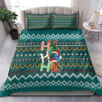 Horse Ho Ho Ho Christmas Design Bedding Set Funny Xmas Holiday Patterns - Wonder Print Shop