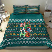 Horse Ho Ho Ho Christmas Design Bedding Set Funny Xmas Holiday Patterns - Wonder Print Shop