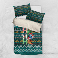 Horse Ho Ho Ho Christmas Design Bedding Set Funny Xmas Holiday Patterns - Wonder Print Shop