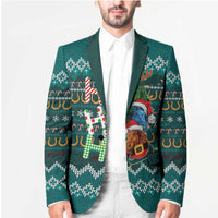 Horse Ho Ho Ho Christmas Design Blazer Funny Xmas Holiday Patterns - Wonder Print Shop