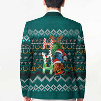 Horse Ho Ho Ho Christmas Design Blazer Funny Xmas Holiday Patterns - Wonder Print Shop
