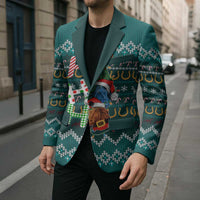 Horse Ho Ho Ho Christmas Design Blazer Funny Xmas Holiday Patterns - Wonder Print Shop