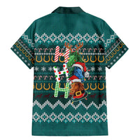 Horse Ho Ho Ho Christmas Design Family Matching Mermaid Dress and Hawaiian Shirt Funny Xmas Holiday Patterns - Wonder Print Shop