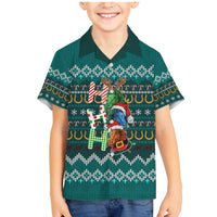 Horse Ho Ho Ho Christmas Design Family Matching Mermaid Dress and Hawaiian Shirt Funny Xmas Holiday Patterns - Wonder Print Shop