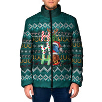 Horse Ho Ho Ho Christmas Design Padded Jacket Funny Xmas Holiday Patterns - Wonder Print Shop