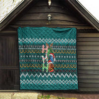 Horse Ho Ho Ho Christmas Design Quilt Funny Xmas Holiday Patterns - Wonder Print Shop