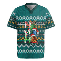 Horse Ho Ho Ho Christmas Design Rugby Jersey Funny Xmas Holiday Patterns - Wonder Print Shop