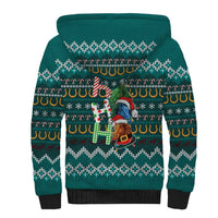 Horse Ho Ho Ho Christmas Design Sherpa Hoodie Funny Xmas Holiday Patterns - Wonder Print Shop