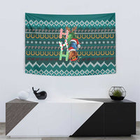 Horse Ho Ho Ho Christmas Design Tapestry Funny Xmas Holiday Patterns - Wonder Print Shop