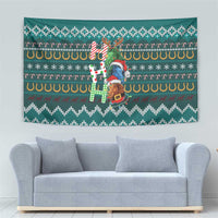 Horse Ho Ho Ho Christmas Design Tapestry Funny Xmas Holiday Patterns - Wonder Print Shop