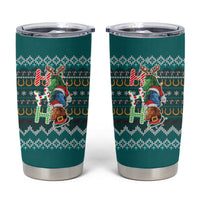 Horse Ho Ho Ho Christmas Design Tumbler Cup Funny Xmas Holiday Patterns - Wonder Print Shop