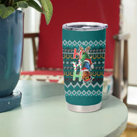 Horse Ho Ho Ho Christmas Design Tumbler Cup Funny Xmas Holiday Patterns - Wonder Print Shop