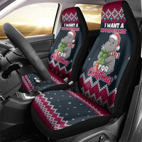 I Want A Hippopotamus Christmas Design Car Seat Cover Xmas Holiday Patterns - Wonder Print Shop