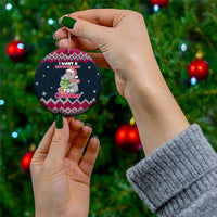 I Want A Hippopotamus Christmas Design Ceramic Ornament Xmas Holiday Patterns - Wonder Print Shop