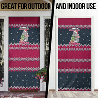 I Want A Hippopotamus Christmas Design Door Cover Xmas Holiday Patterns - Wonder Print Shop