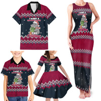 I Want A Hippopotamus Christmas Design Family Matching Tank Maxi Dress and Hawaiian Shirt Xmas Holiday Patterns - Wonder Print Shop