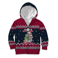 I Want A Hippopotamus Christmas Design Kid Hoodie Xmas Holiday Patterns - Wonder Print Shop