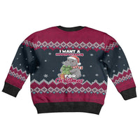 I Want A Hippopotamus Christmas Design Kid Ugly Christmas Sweater Xmas Holiday Patterns - Wonder Print Shop