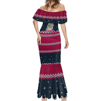 I Want A Hippopotamus Christmas Design Mermaid Dress Xmas Holiday Patterns - Wonder Print Shop