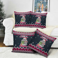 I Want A Hippopotamus Christmas Design Pillow Cover Xmas Holiday Patterns - Wonder Print Shop