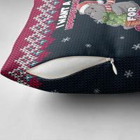I Want A Hippopotamus Christmas Design Pillow Cover Xmas Holiday Patterns - Wonder Print Shop
