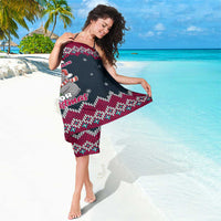 I Want A Hippopotamus Christmas Design Sarong Xmas Holiday Patterns - Wonder Print Shop