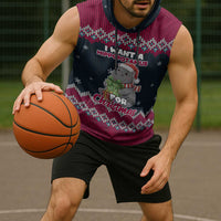I Want A Hippopotamus Christmas Design Sleeveless Hoodie Xmas Holiday Patterns - Wonder Print Shop