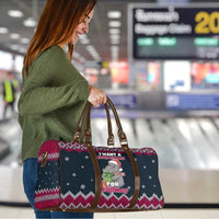 I Want A Hippopotamus Christmas Design Travel Bag Xmas Holiday Patterns - Wonder Print Shop
