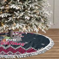 I Want A Hippopotamus Christmas Design Tree Skirt Xmas Holiday Patterns - Wonder Print Shop