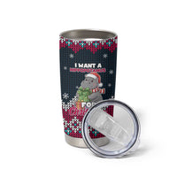 I Want A Hippopotamus Christmas Design Tumbler Cup Xmas Holiday Patterns - Wonder Print Shop