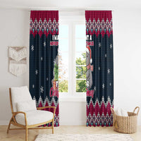 I Want A Hippopotamus Christmas Design Window Curtain Xmas Holiday Patterns - Wonder Print Shop