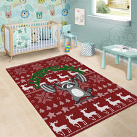 I Workout So I Can Eat Garbage Christmas Design Area Rug Xmas Holiday Patterns - Wonder Print Shop