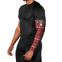 I Workout So I Can Eat Garbage Christmas Design Arm Sleeves Xmas Holiday Patterns - Wonder Print Shop