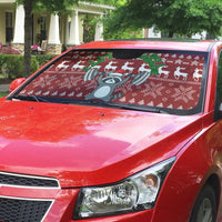 I Workout So I Can Eat Garbage Christmas Design Auto Sun Shade Xmas Holiday Patterns - Wonder Print Shop