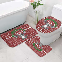 I Workout So I Can Eat Garbage Christmas Design Bathroom Set Xmas Holiday Patterns - Wonder Print Shop