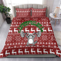I Workout So I Can Eat Garbage Christmas Design Bedding Set Xmas Holiday Patterns - Wonder Print Shop