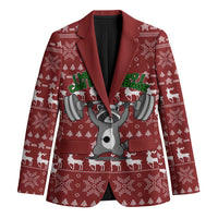 I Workout So I Can Eat Garbage Christmas Design Blazer Xmas Holiday Patterns - Wonder Print Shop
